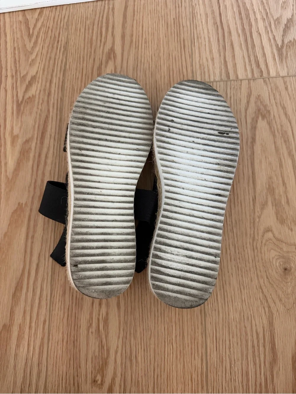 Madden Girl Black Espadrille Platform Sandals